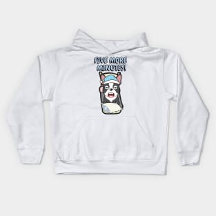 Lazy french bulldog cant get out of bed Kids Hoodie